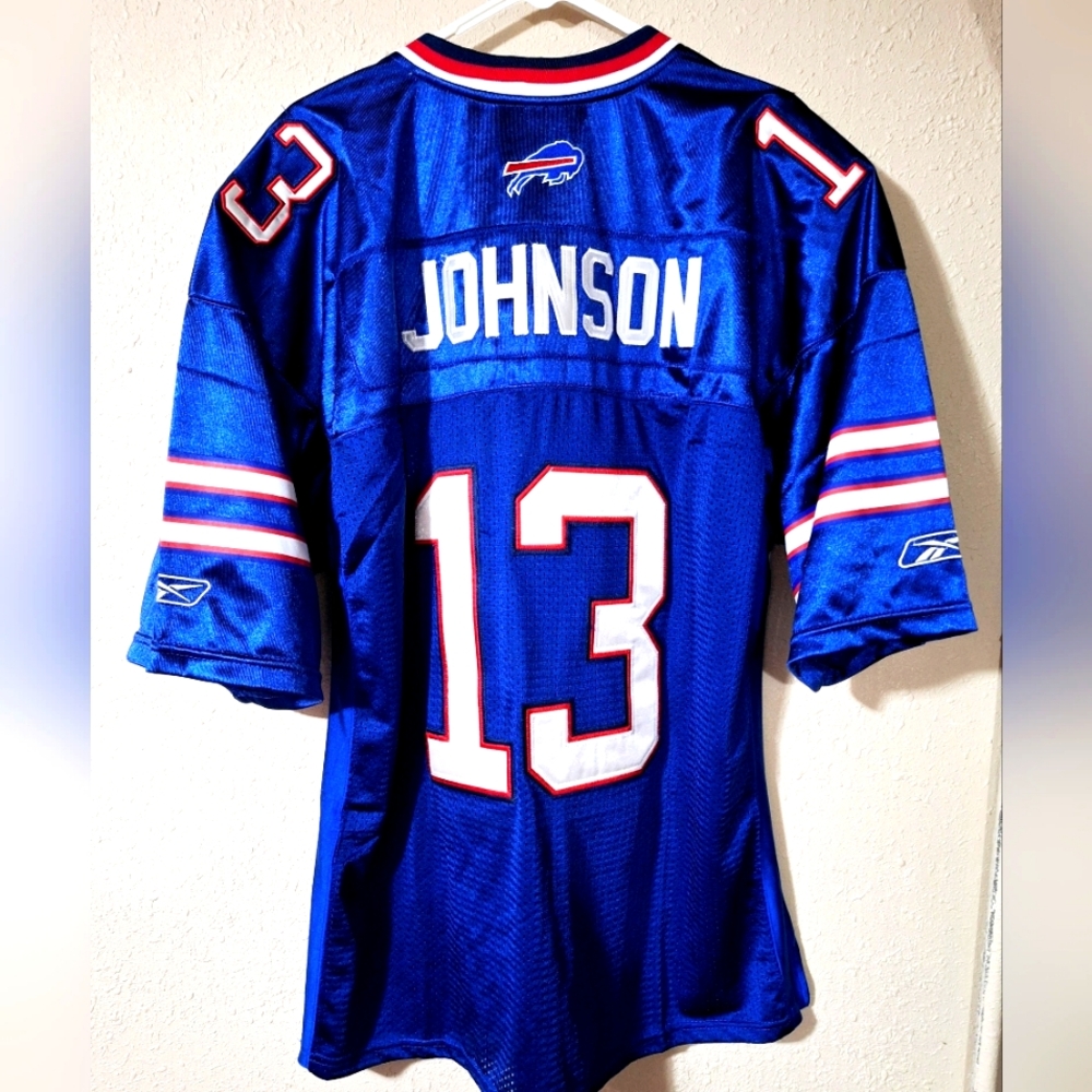 NFL Buffalo Bills Steve Johnson#13 Stitched Throwback Jersey Size 54